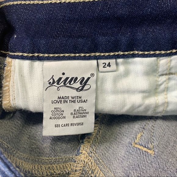 NEW* Siwy Dark Wash Muse Paint Drip Spatter Hannah Skinny Jeans - Picture 10 of 12